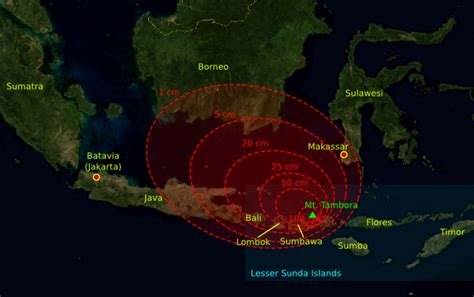 indonesia volcano eruption 1815